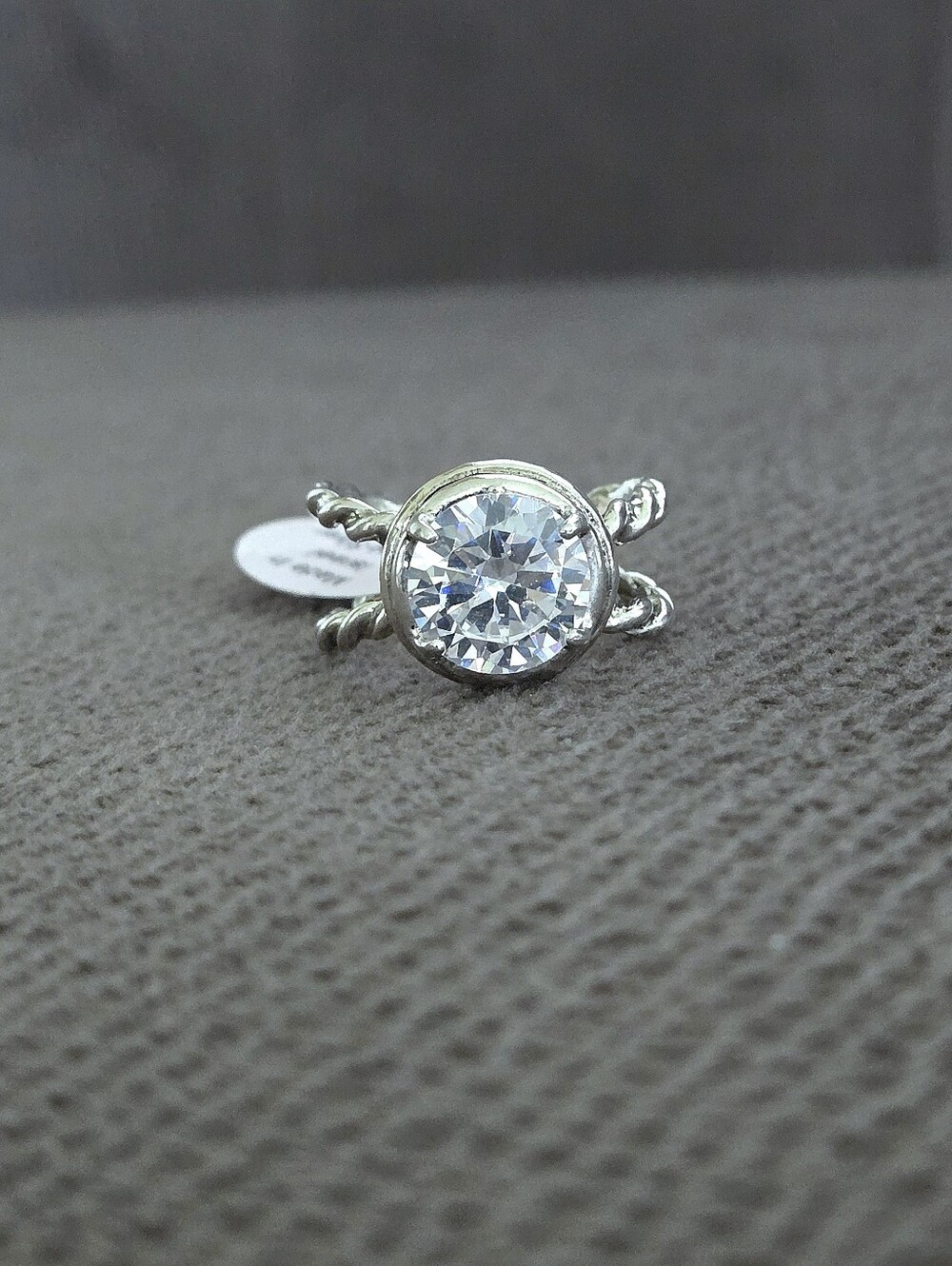 Noa Zuman Silver🤍 Clear Crystal💎 Ring💍